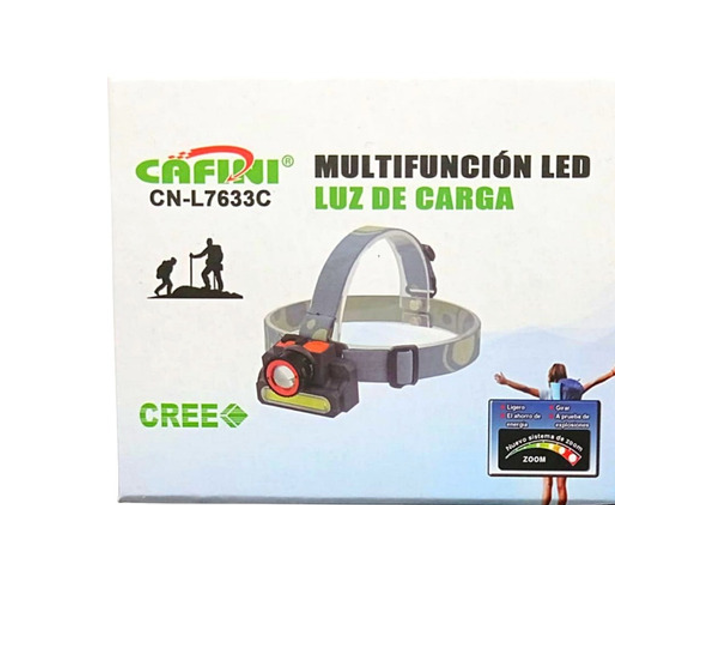 Linterna Frontal Recargable Cafini Luz Led Fuerte CN-L7633C - Promart